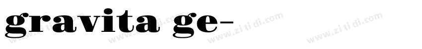 gravita ge字体转换